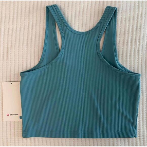 NWT Lululemon Power Pivot Training Tank Top - Washed Blue - Size L - Picture 3 of 6